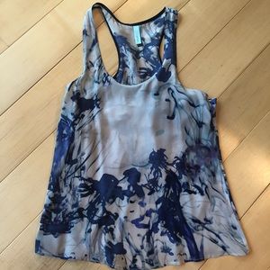 Silk Jaloux brand tank with open back - sz S